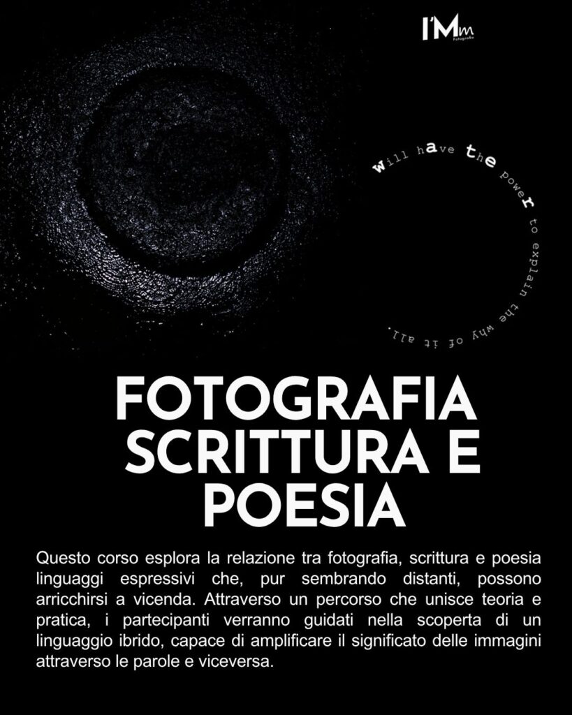 FOTOGRAFIA SCRITTURA E POESIA