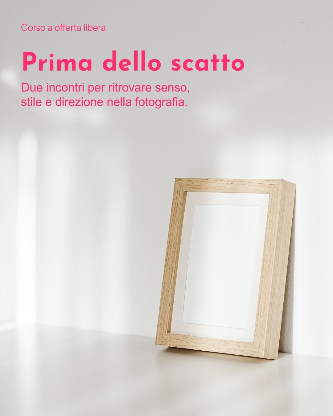 prima dello scatto